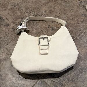 Street level Classic ivory Women's Shoulder Bag with Buckle Accent